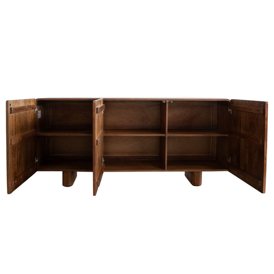 Indigo Solid Wood 3-Door Sideboard