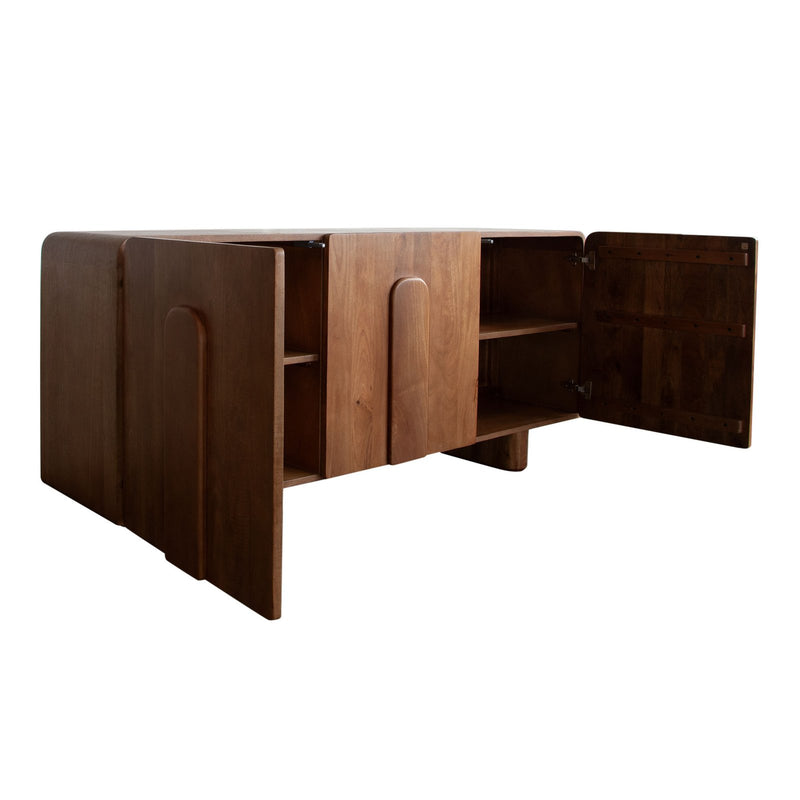 Indigo Solid Wood 3-Door Sideboard