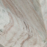 Iris I-Beam Accent Table in Genuine Natural Marble