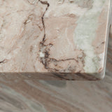 Iris I-Beam Accent Table in Genuine Natural Marble