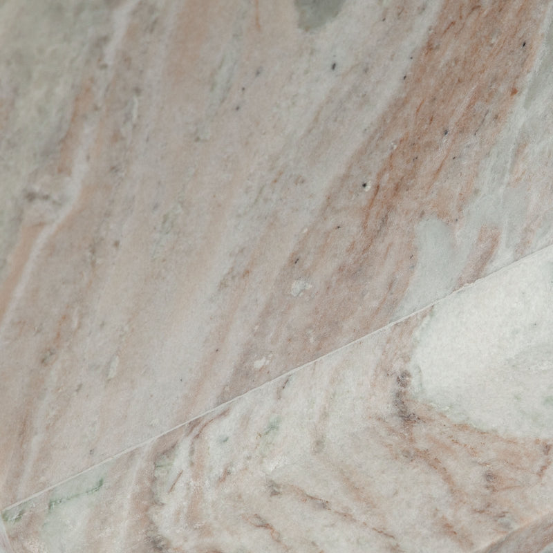 Iris I-Beam Accent Table in Genuine Natural Marble