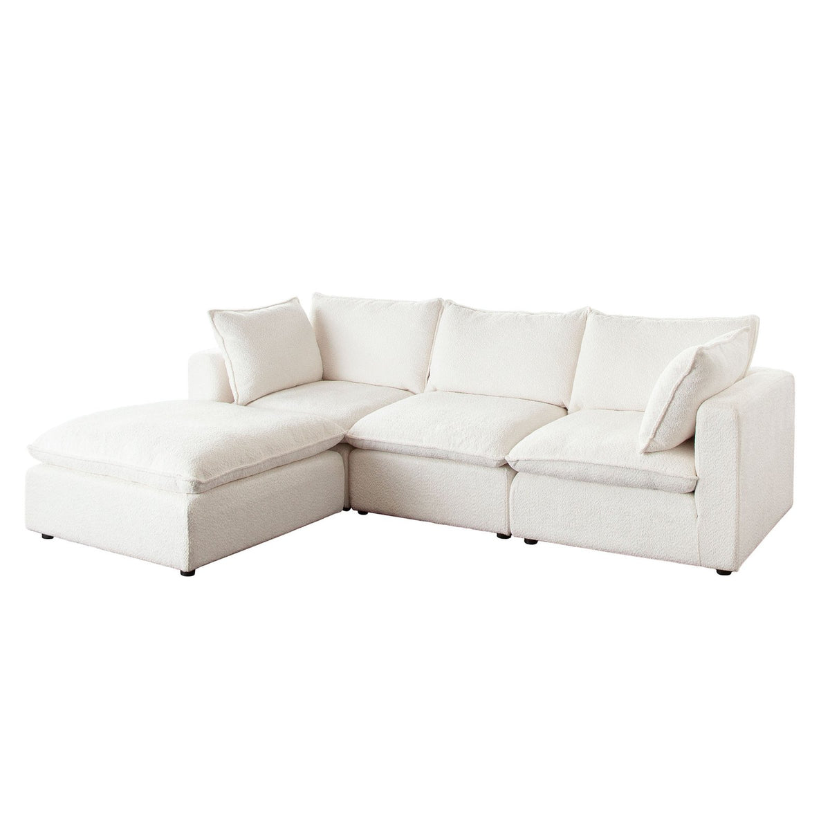 Ivy 4-Piece Reversible Modular Chaise Sectional