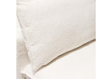 IVY3AC2SC2OTWH Ivy 7-piece Dual Chaise Sectional In White Faux Shearling W/ Feather Down Seating