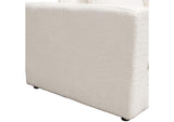 IVY3AC2SC2OTWH Ivy 7-piece Dual Chaise Sectional In White Faux Shearling W/ Feather Down Seating