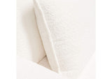 IVY3AC2SC2OTWH Ivy 7-piece Dual Chaise Sectional In White Faux Shearling W/ Feather Down Seating