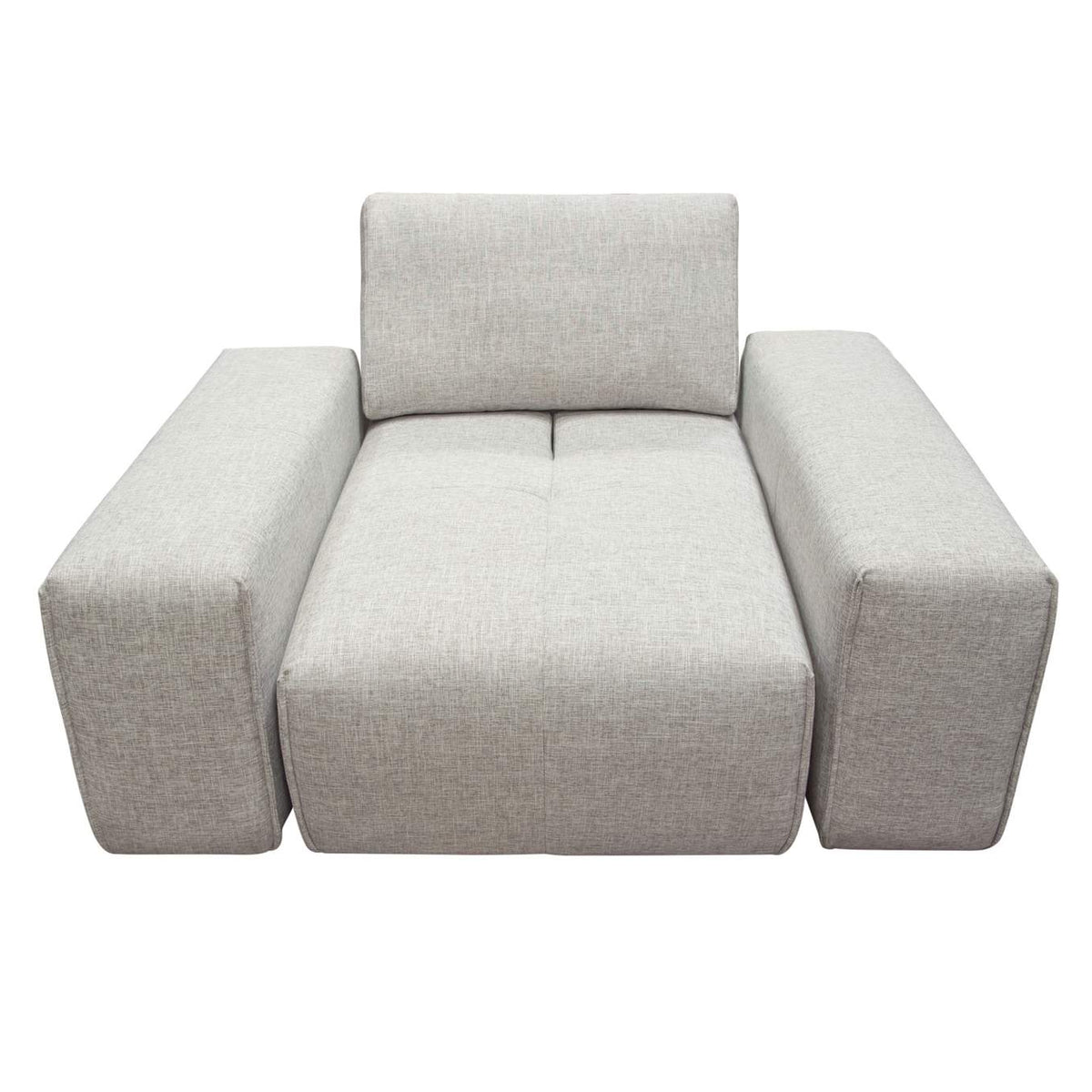 JAZZ1AC2ARLB Jazz Modular 1-seater With Adjustable Backrest In Light Brown Fabric