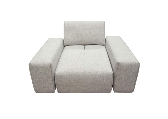 JAZZ1AC2ARLB Jazz Modular 1-seater With Adjustable Backrest In Light Brown Fabric