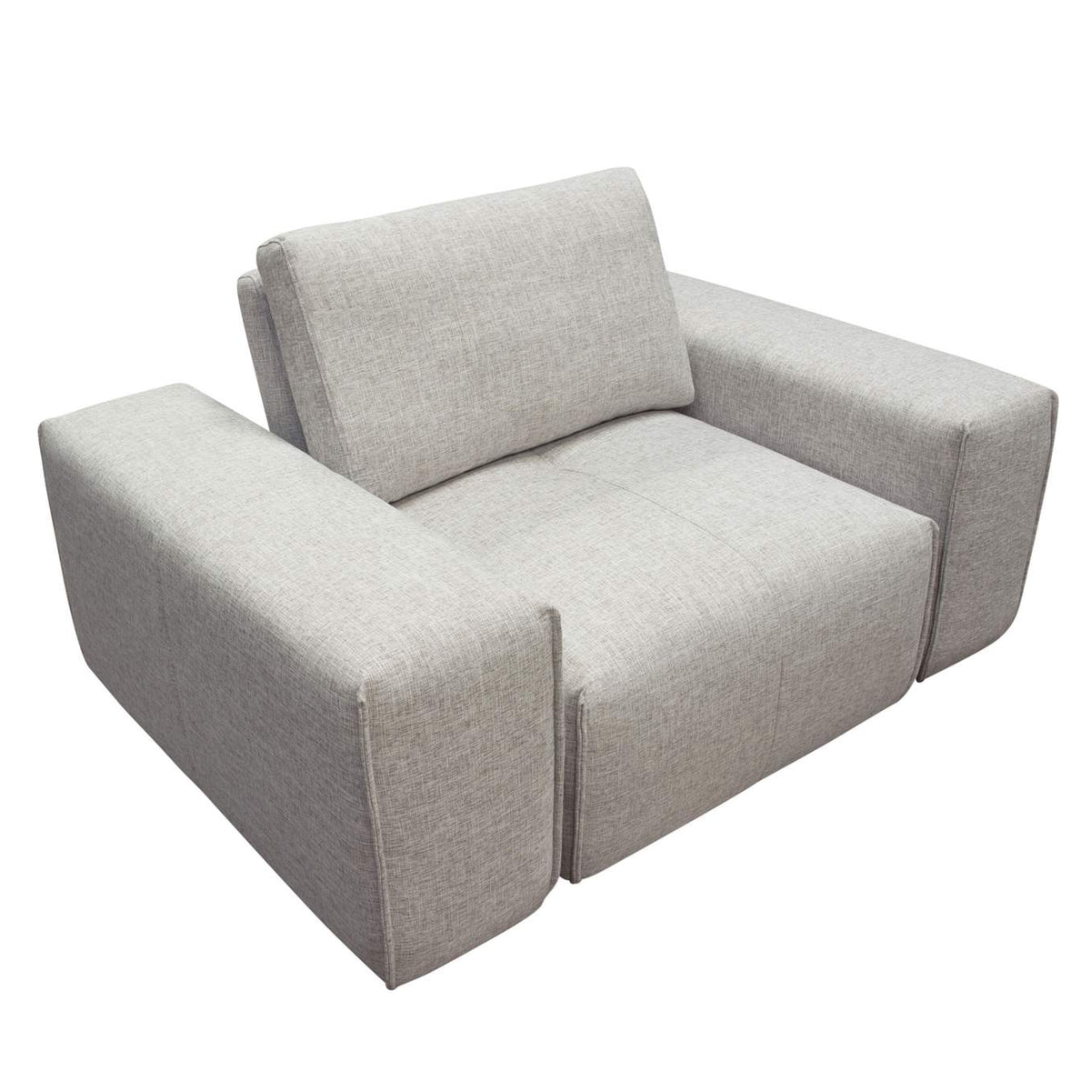 JAZZ1AC2ARLB Jazz Modular 1-seater With Adjustable Backrest In Light Brown Fabric