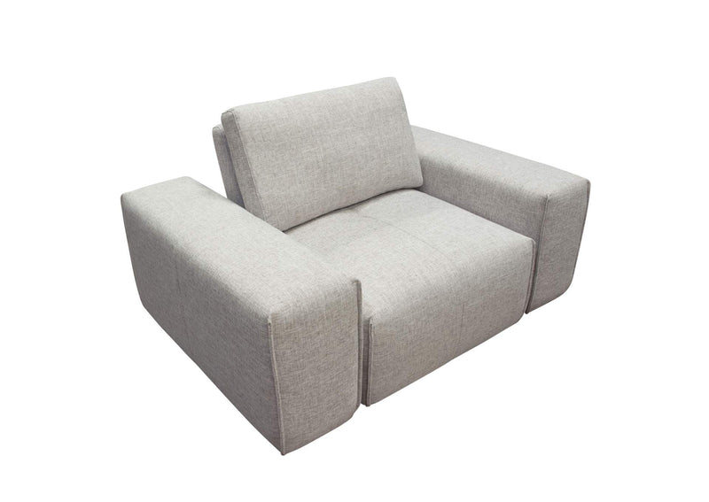 JAZZ1AC2ARLB Jazz Modular 1-seater With Adjustable Backrest In Light Brown Fabric