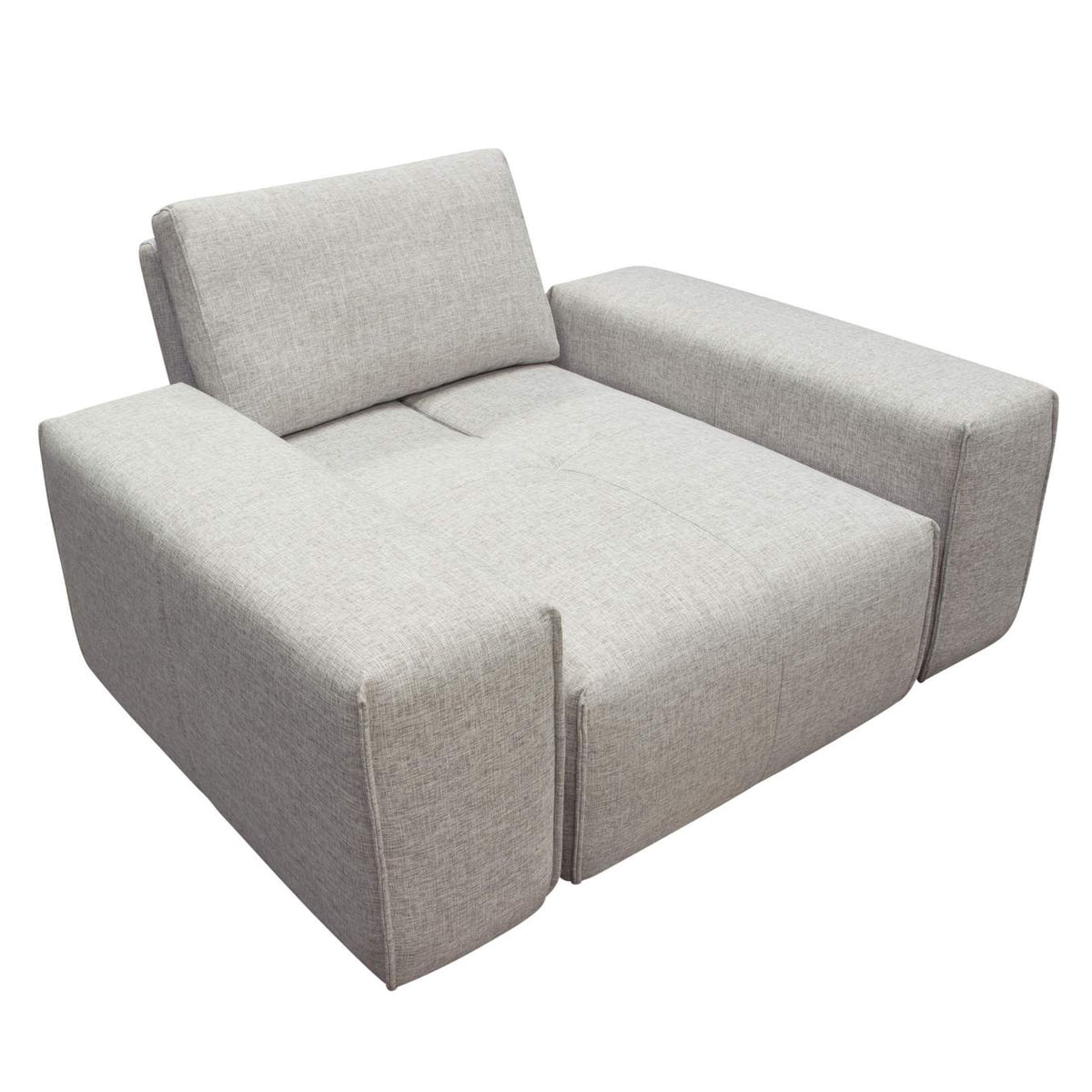 JAZZ1AC2ARLB Jazz Modular 1-seater With Adjustable Backrest In Light Brown Fabric