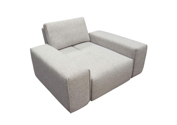 JAZZ1AC2ARLB Jazz Modular 1-seater With Adjustable Backrest In Light Brown Fabric