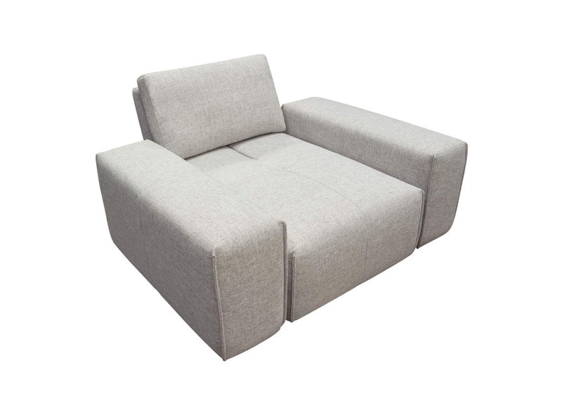 JAZZ1AC2ARLB Jazz Modular 1-seater With Adjustable Backrest In Light Brown Fabric