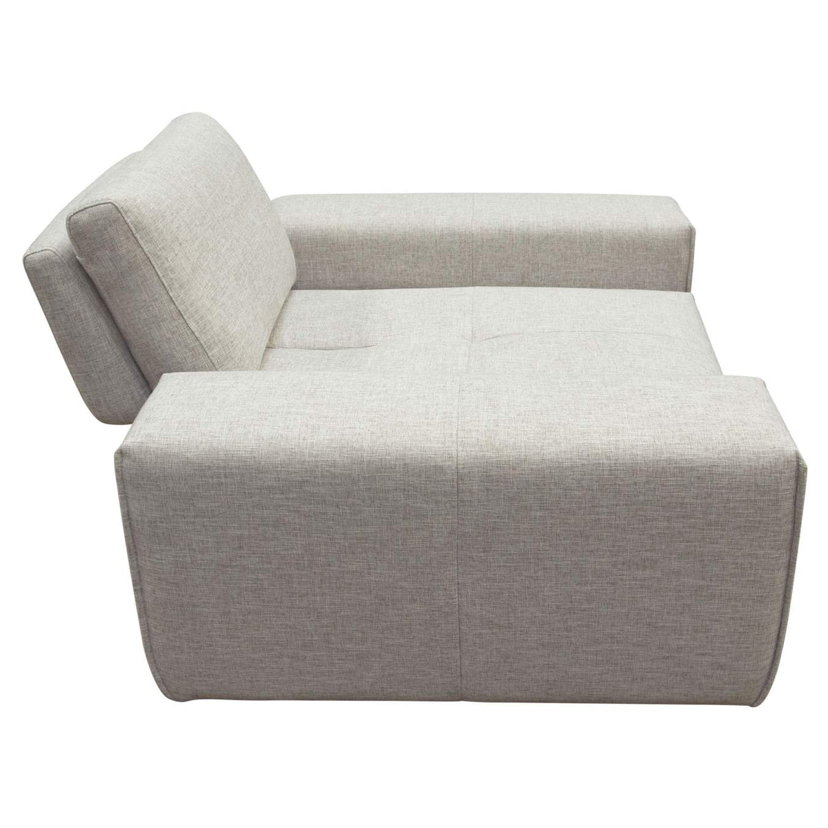 JAZZ1AC2ARLB Jazz Modular 1-seater With Adjustable Backrest In Light Brown Fabric