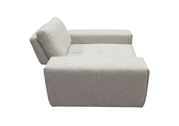 JAZZ1AC2ARLB Jazz Modular 1-seater With Adjustable Backrest In Light Brown Fabric