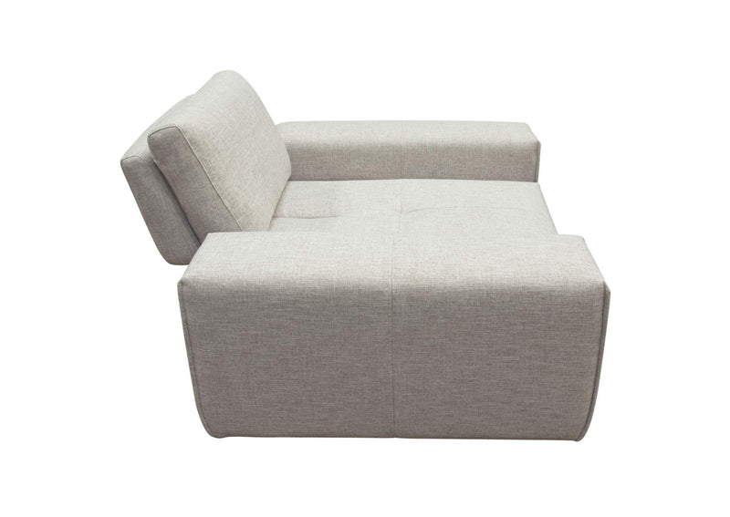 JAZZ1AC2ARLB Jazz Modular 1-seater With Adjustable Backrest In Light Brown Fabric