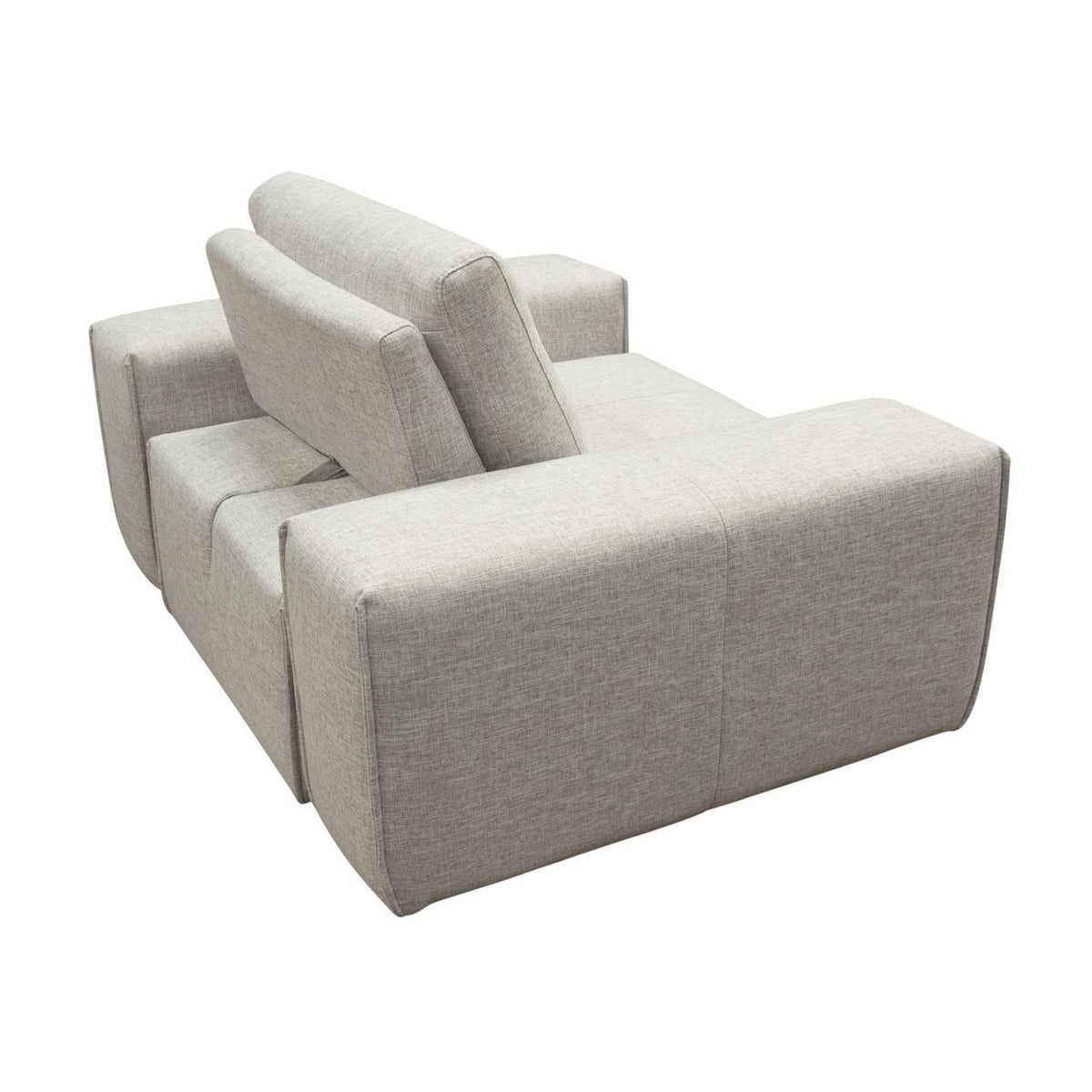 JAZZ1AC2ARLB Jazz Modular 1-seater With Adjustable Backrest In Light Brown Fabric
