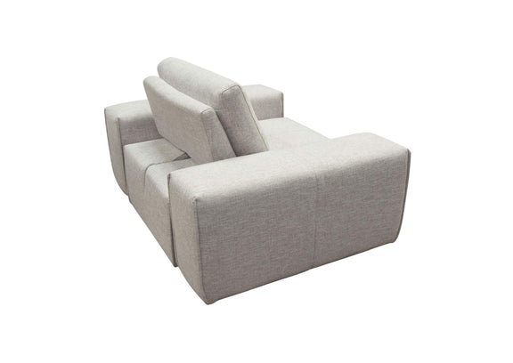 JAZZ1AC2ARLB Jazz Modular 1-seater With Adjustable Backrest In Light Brown Fabric