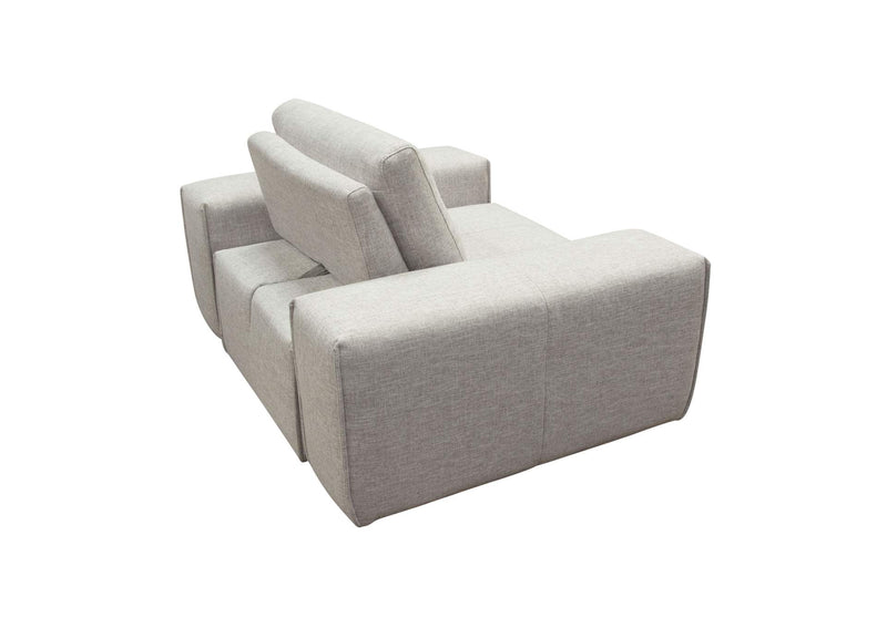 JAZZ1AC2ARLB Jazz Modular 1-seater With Adjustable Backrest In Light Brown Fabric