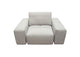 JAZZ1AC2ARLB Jazz Modular 1-seater With Adjustable Backrest In Light Brown Fabric