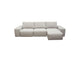 JAZZ2AC1CA2ARLB Jazz Modular 3-seater Chaise Sectional With Adjustable Backrests In Light Brown Fabric
