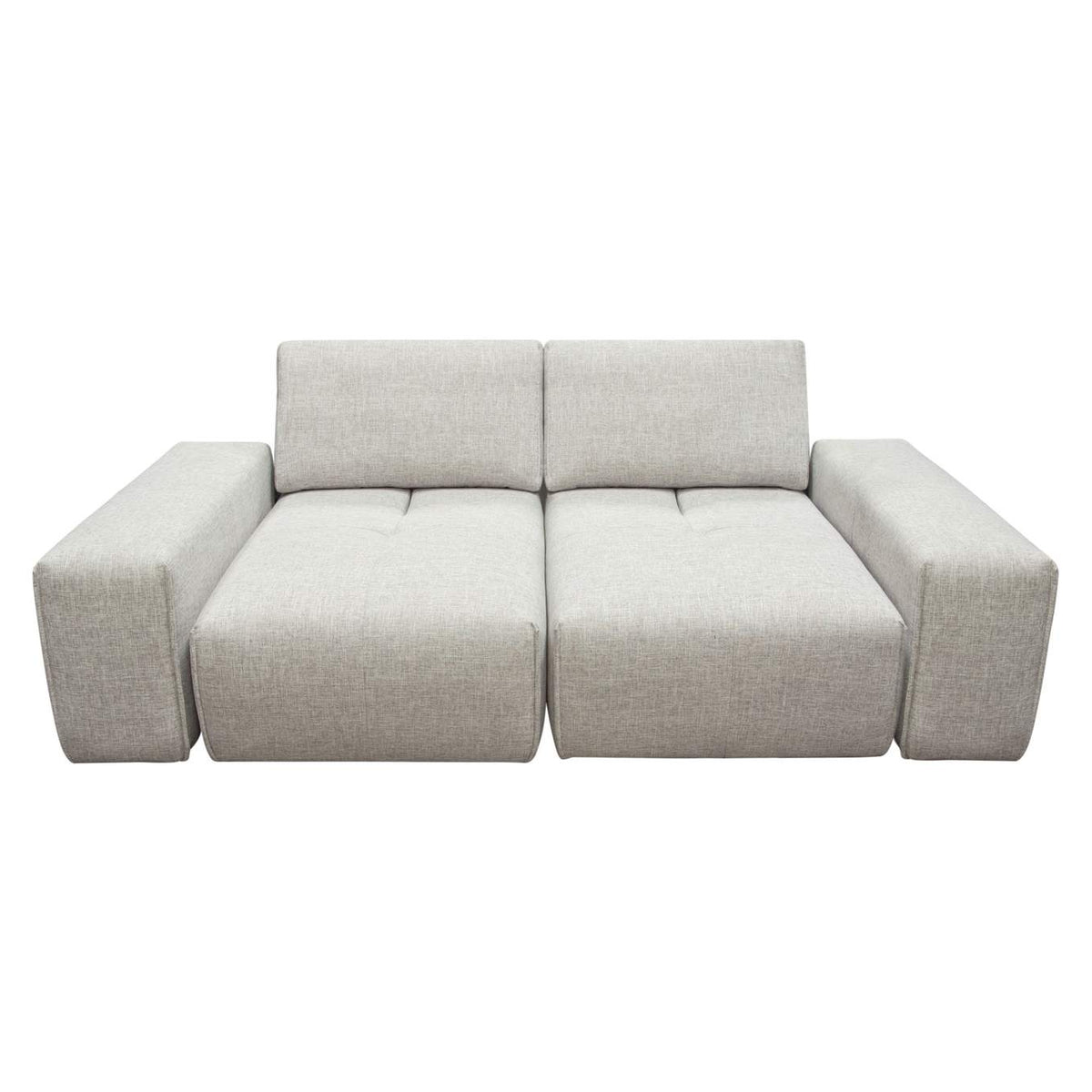 JAZZ2AC2ARLB Jazz Modular 2-seater With Adjustable Backrests In Light Brown Fabric