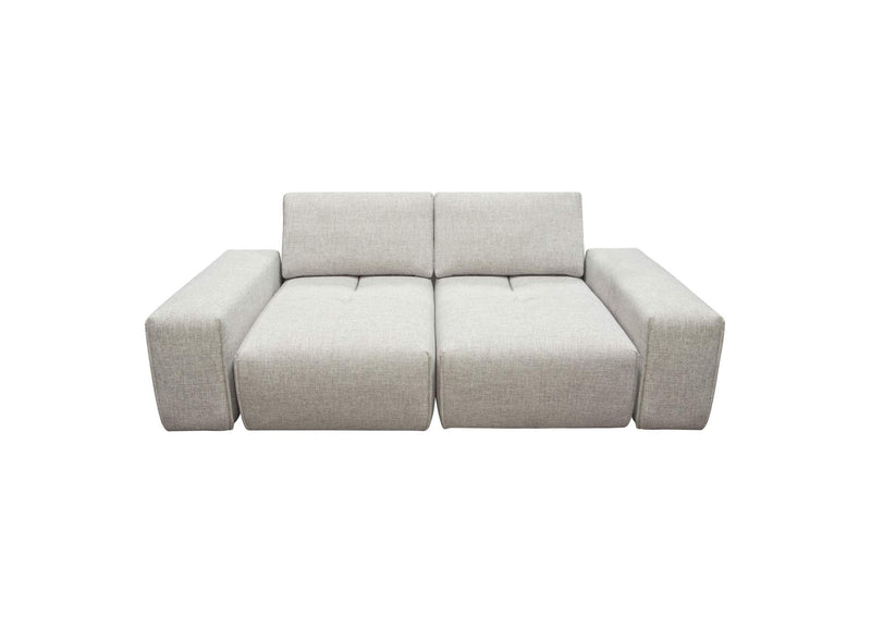 JAZZ2AC2ARLB Jazz Modular 2-seater With Adjustable Backrests In Light Brown Fabric
