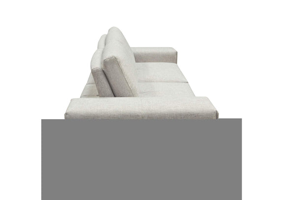 JAZZ2AC2ARLB Jazz Modular 2-seater With Adjustable Backrests In Light Brown Fabric