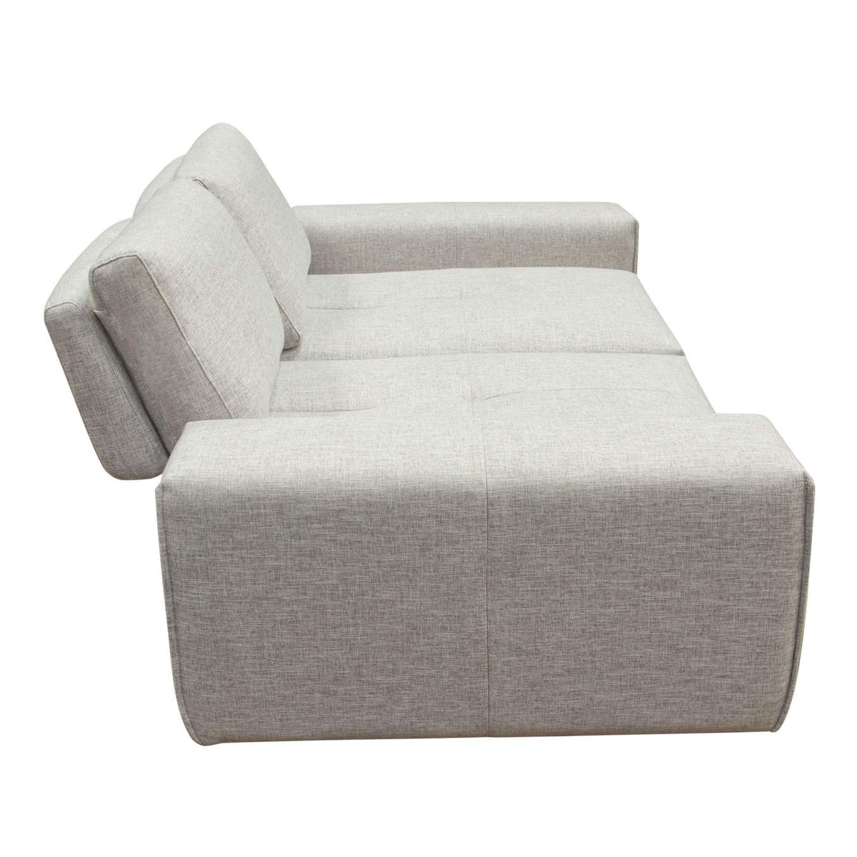 JAZZ2AC2ARLB Jazz Modular 2-seater With Adjustable Backrests In Light Brown Fabric