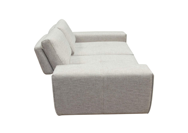 JAZZ2AC2ARLB Jazz Modular 2-seater With Adjustable Backrests In Light Brown Fabric