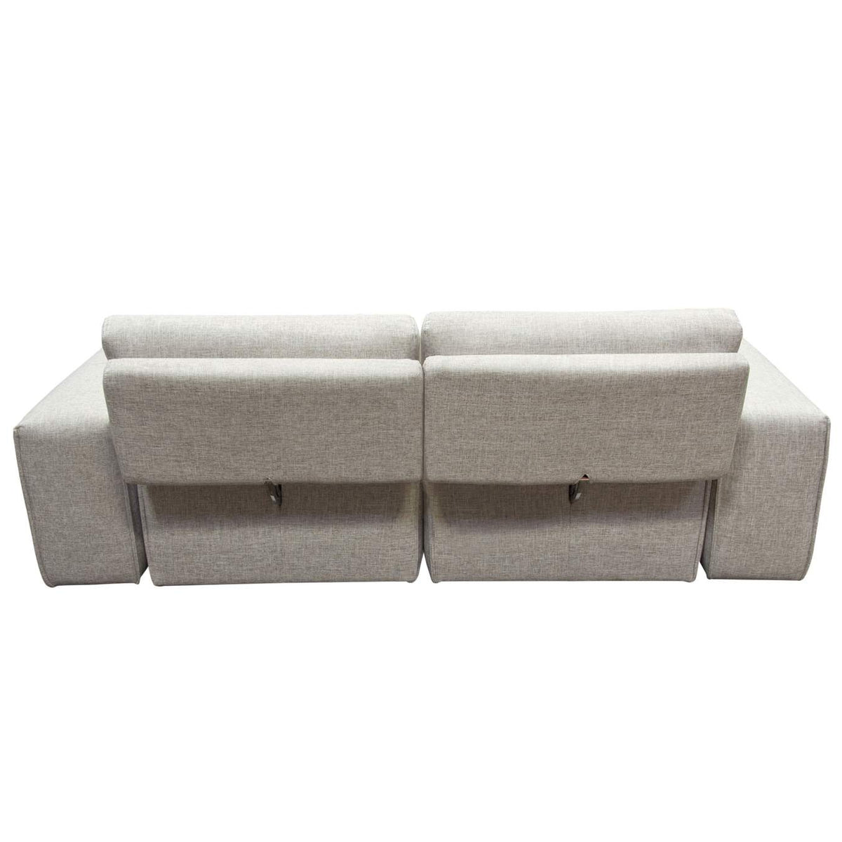 JAZZ2AC2ARLB Jazz Modular 2-seater With Adjustable Backrests In Light Brown Fabric
