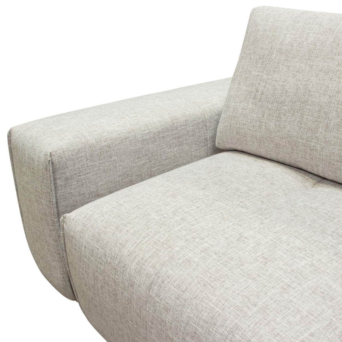 JAZZ2AC2ARLB Jazz Modular 2-seater With Adjustable Backrests In Light Brown Fabric