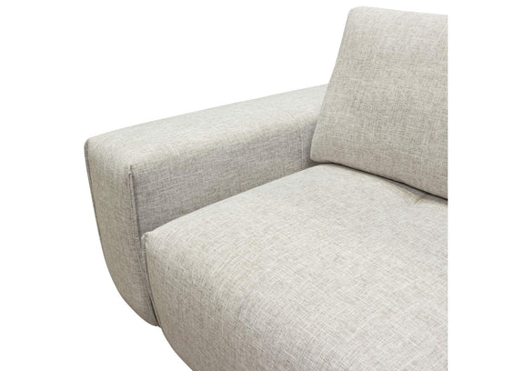JAZZ2AC2ARLB Jazz Modular 2-seater With Adjustable Backrests In Light Brown Fabric