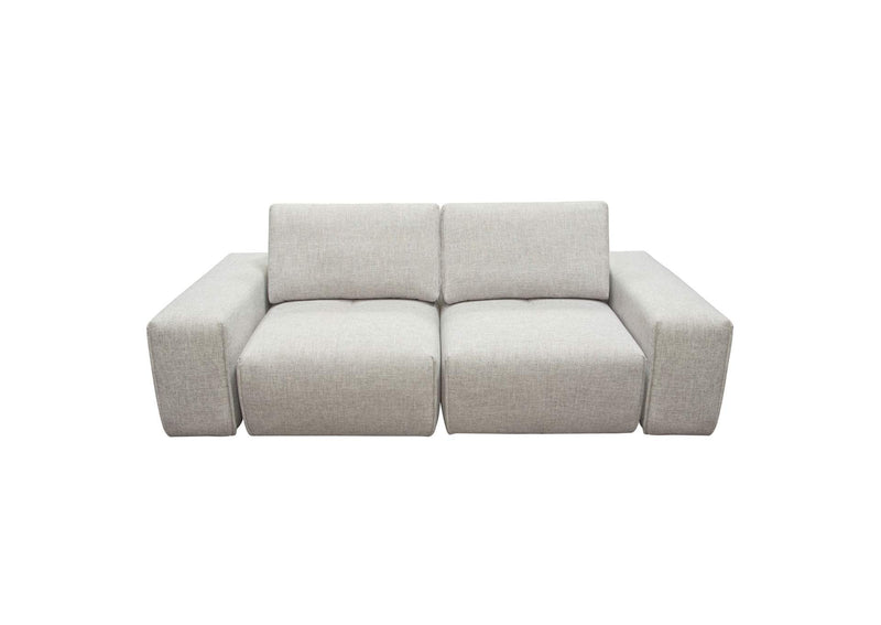 JAZZ2AC2ARLB Jazz Modular 2-seater With Adjustable Backrests In Light Brown Fabric