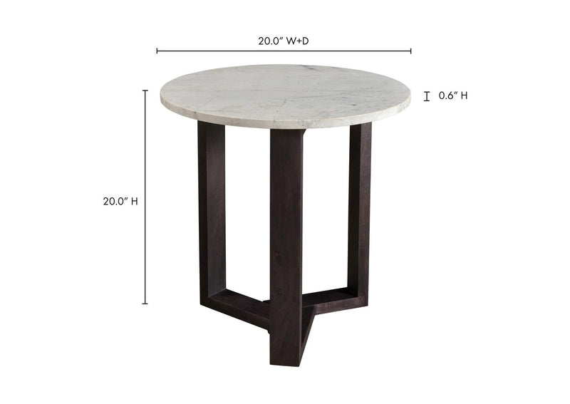 JD-1019-07-0 Jinxx Side Table Charcoal Grey