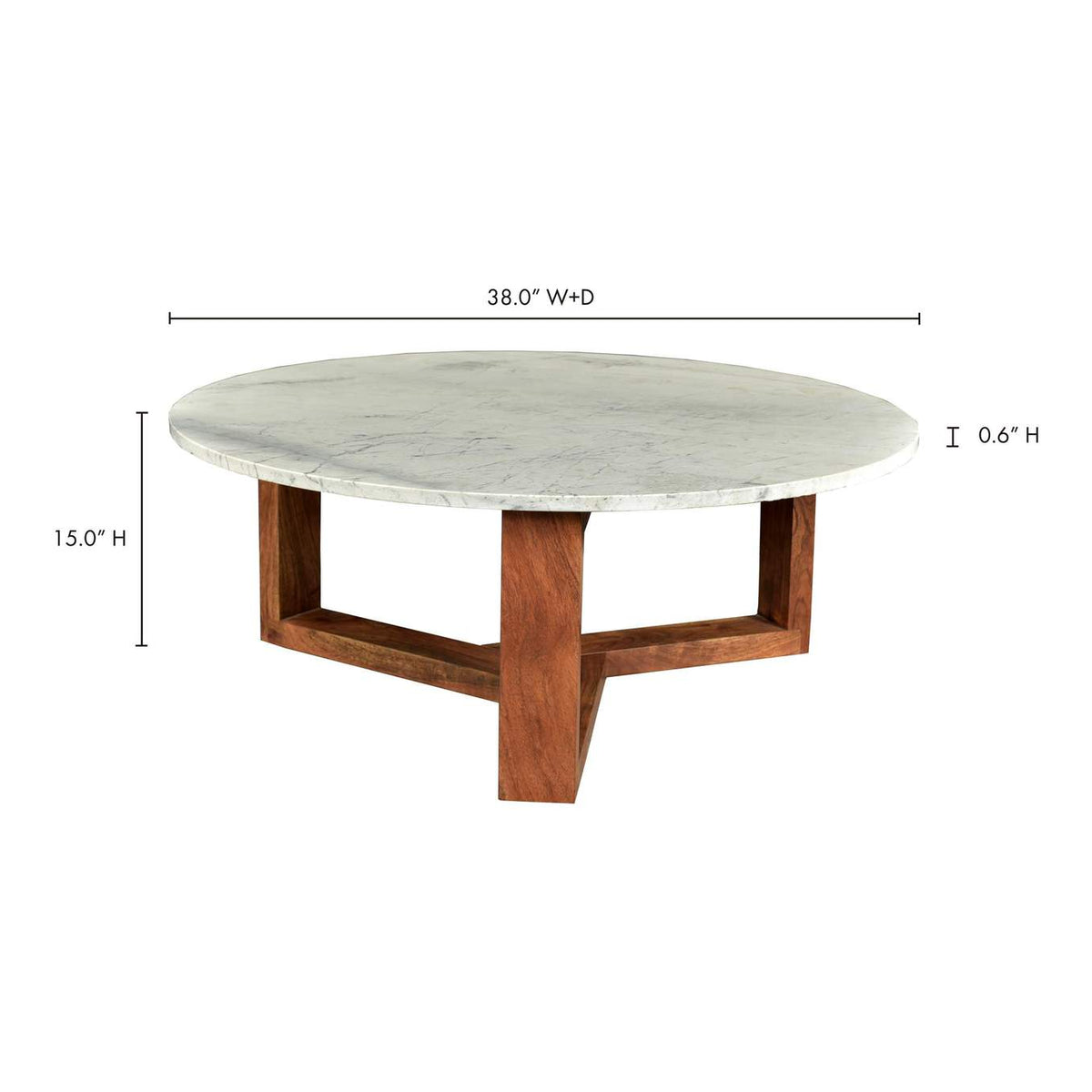 JD-1020-18-0 Jinxx Coffee Table White