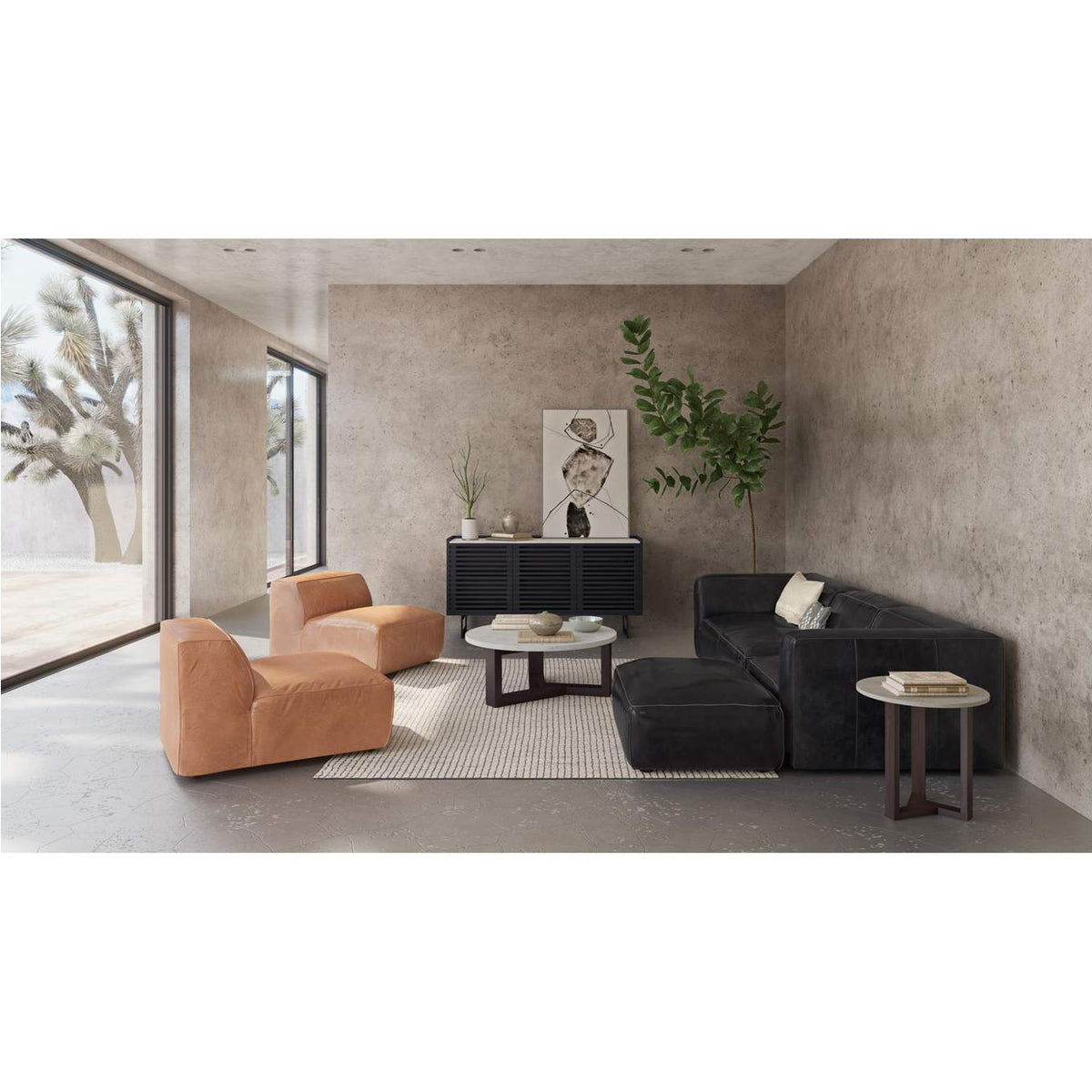 JD-1023-07-0 Paloma Sideboard Charcoal Grey
