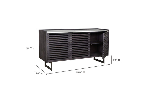 JD-1023-07-0 Paloma Sideboard Charcoal Grey