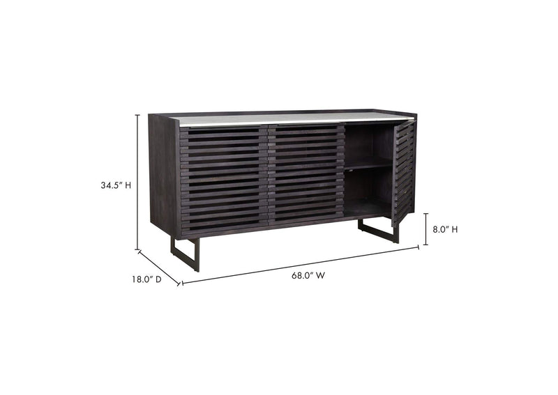 JD-1023-07-0 Paloma Sideboard Charcoal Grey