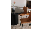 JD-1034-02-0 Tower Dining Table Black Marble