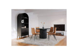 JD-1034-02-0 Tower Dining Table Black Marble
