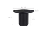JD-1034-02-0 Tower Dining Table Black Marble