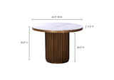 JD-1034-51-0 Tower Dining Table White Marble