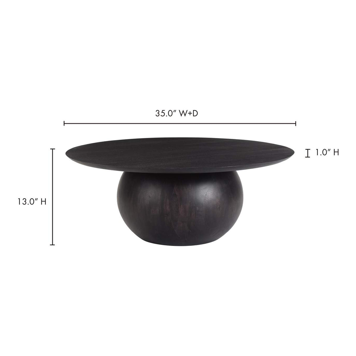 JD-1035-02-0 Bradbury Coffee Table Black
