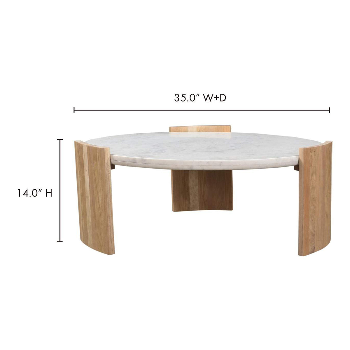 JD-1037-18-0 Dala Coffee Table White