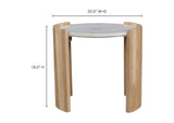 JD-1038-18-0 Dala Side Table White