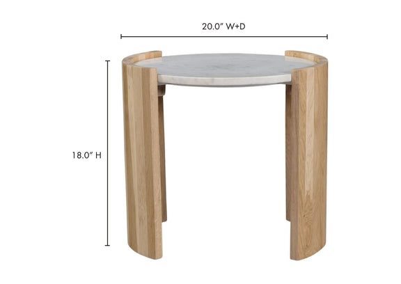 JD-1038-18-0 Dala Side Table White