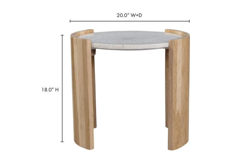 JD-1038-18-0 Dala Side Table White
