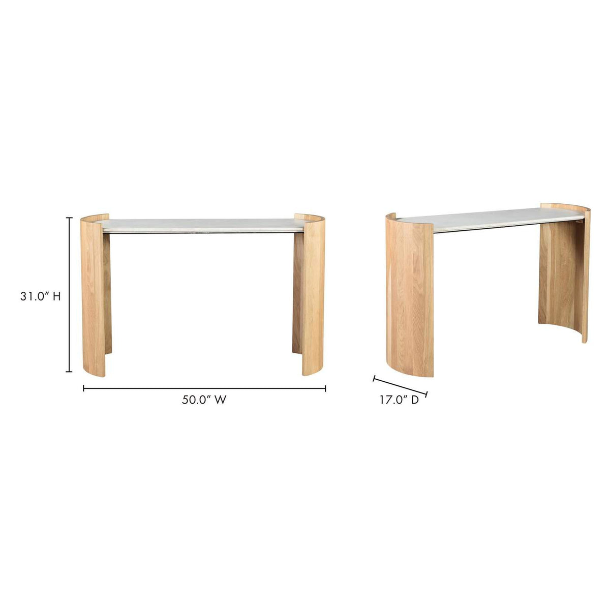 JD-1046-24-0 Dala Console Table White