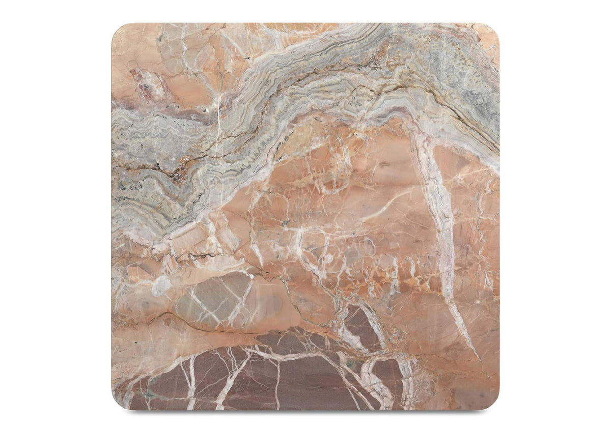 JD-1048-12-0 Segment Coffee Table Orange Levante Marble