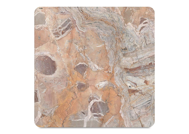 JD-1048-12-0 Segment Coffee Table Orange Levante Marble